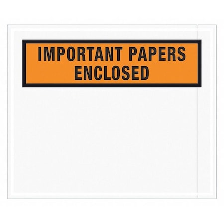 Tape Logic Tape Logic "Important Papers Enclosed" Envelopes, 10" x 12", Orange, PK500 PL449
