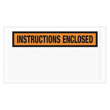 Tape Logic Tape Logic "Instructions Enclosed" Envelopes, 5 1/2" x 10", Orange, PK1000 PL450