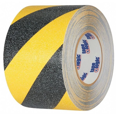 Tape Logic Tape Logic Heavy-Duty Striped Anti-Slip Tape, 33 Mil, 4" x 60', Black/Yellow, 1/Roll T96960BY