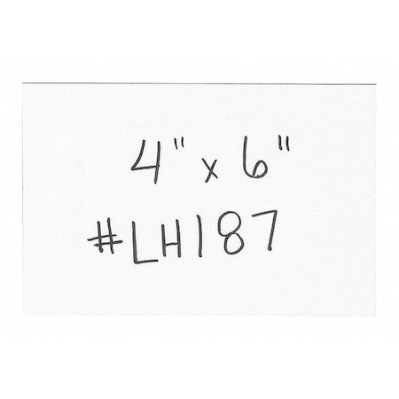 Partners Brand Warehouse Labels, Magnetic Strips, 4" x 6", PK25 LH187