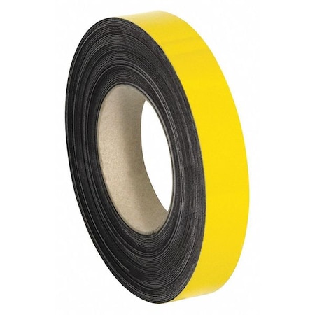 Partners Brand Warehouse Labels, Magnetic Rolls, 1" x 100', Yellow, 1/Case LH139