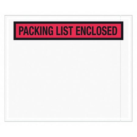 Tape Logic Tape Logic "Packing List Enclosed" Envelopes, 10" x 12", Red, 500/Case PL435