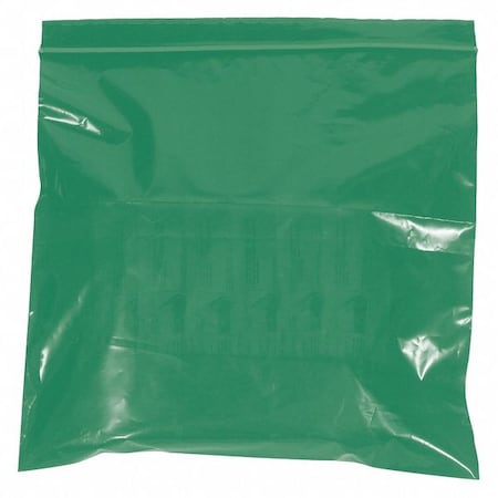 Partners Brand Reclosable Poly Bags, 9" x 12", 2 mil, Green, 1000 PK PB3645G