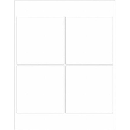 Tape Logic Tape Logic Weather-Resistant Laser Labels, 4" x 4", White, PK400 LL261WR