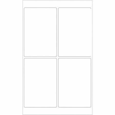 Tape Logic Tape Logic Weather-Resistant Laser Labels, 4" x 6", White, PK400 LL260WR