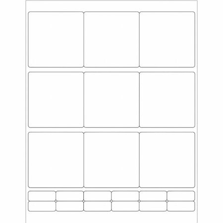 Tape Logic Tape Logic Rectangular Laser Labels, 2 3/4" x 2 3/4", White, PK900 LL115