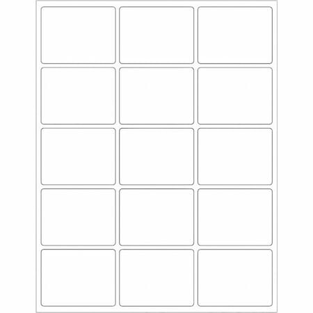 Tape Logic Tape Logic Rectangular Laser Labels, 2 5/8" x 2", White, PK1500 LL164