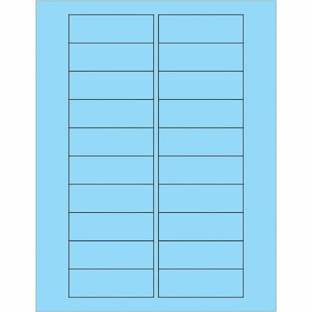 Tape Logic Tape Logic Rectangle Laser Labels, 3" x 1", Pastel Blue, PK2000 LL174BE