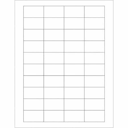 Tape Logic Tape Logic Rectangular Laser Labels, 1 3/4" x 1", White, PK4000 LL161