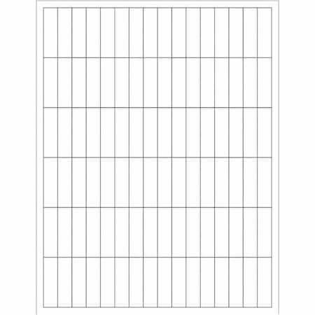 Tape Logic Tape Logic Rectangular Laser Labels, 1/2" x 1 3/4", White, PK9600 LL103