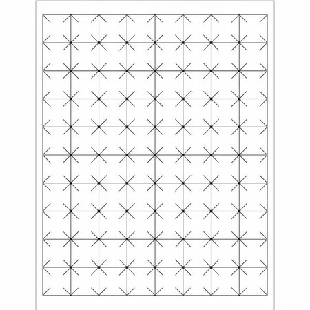 Tape Logic Tape Logic Rectangular Laser Labels, 1" x 1", White, PK8000 LL105