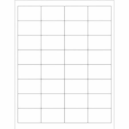 Tape Logic Tape Logic Rectangular Laser Labels, 2" x 1 1/4", White, PK3200 LL110