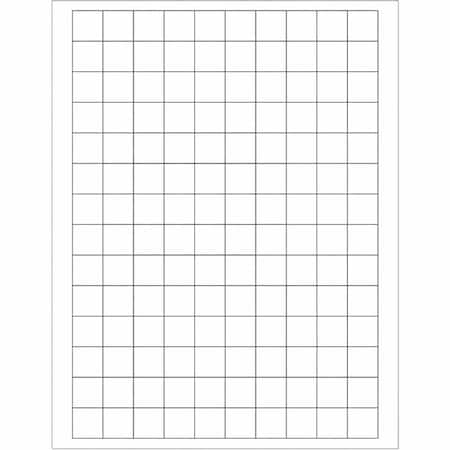 Tape Logic Tape Logic Rectangular Laser Labels, 3/4" x 3/4", White, PK14000 LL138