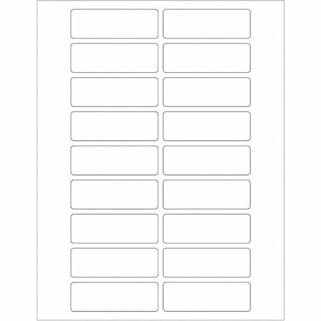 Tape Logic Tape Logic Rectangular Laser Labels, 3" x 1", White, PK1800 LL116