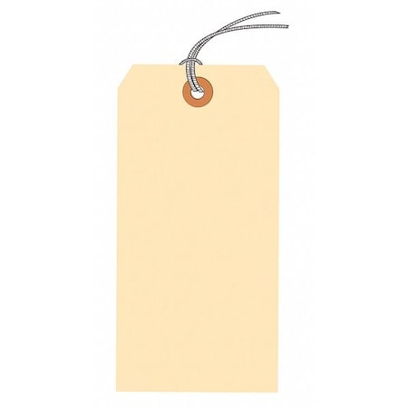 Partners Brand Shipping Tags, Pre-Strung, 13 Pt., 8" x 4", Manila, PK500 G10112