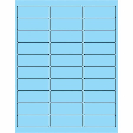 Tape Logic Tape Logic Removable Rectangle Laser Labels, 2 5/8" x 1", Pastel Blue, PK3000 LL405BE