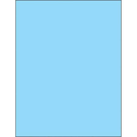 Tape Logic Tape Logic Removable Rectangle Laser Labels, 8 1/2" x 11", Pastel Blue, PK100 LL420BE