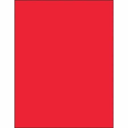 Tape Logic Tape Logic Removable Rectangle Laser Labels, 8 1/2" x 11", Fluorescent Red, PK100 LL420RD