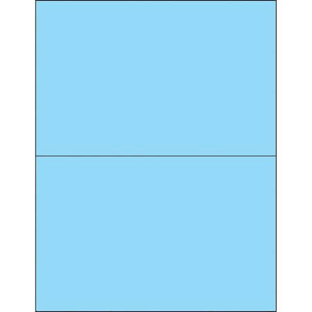 Tape Logic Tape Logic Removable Rectangle Laser Labels, 8 1/2" x 5 1/2", Pastel Blue, PK200 LL415BE