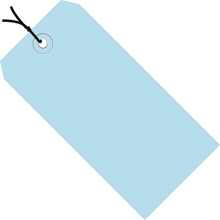 Partners Brand Shipping Tags, Pre-Strung, 13 Pt., 8" x 4", Light Blue 500/Case G11092B