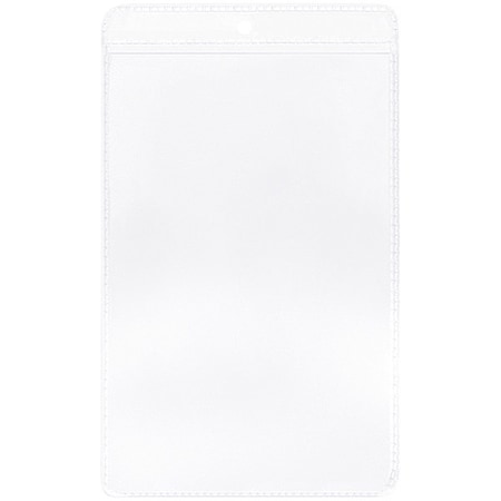 Partners Brand Vinyl Envelopes, 4" x 6", Clear, PK50 JTH190