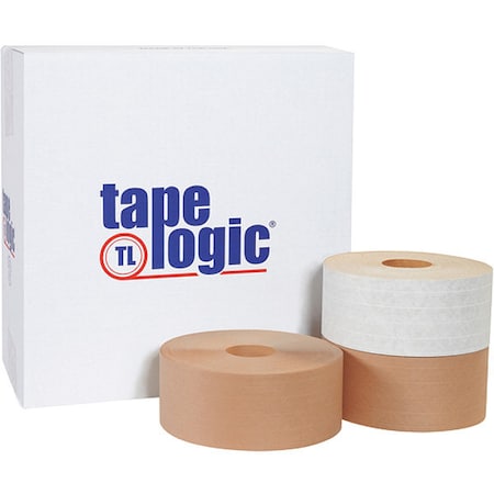 Tape Logic Tape Logic No 7700 Reinforced Water Activated Tape, 3" x 450', Kraft, PK10 T9077700