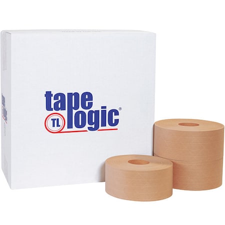 Tape Logic Tape Logic No 7000 Reinforced Water Activated Tape, 70mm x 450', Kraft, PK10 T9077000