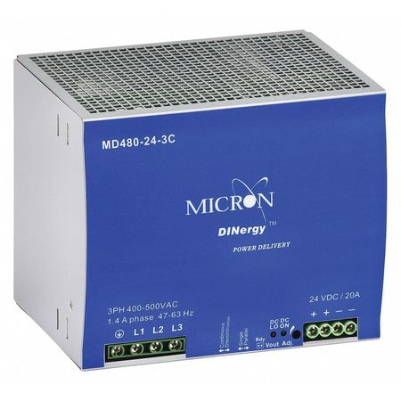 DINERGY DC Power Supply 22.5 to 28.5VDC 3-phase MD480-24-3C