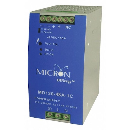 Dinergy DC Power Supply, 48V DC, 120W MD120-48A-1C