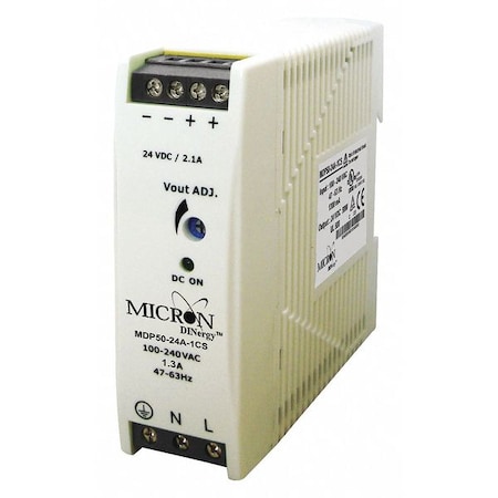 Dinergy DC Power Supply, 24V DC, 50W MDP50-24A-1CS