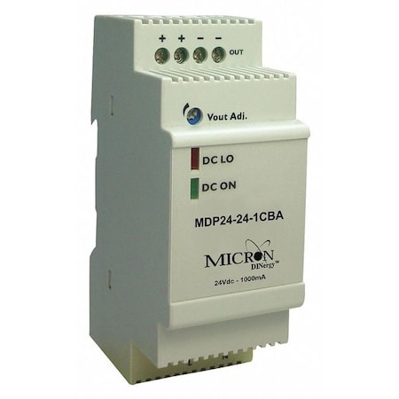 Dinergy DC Power Supply, 24V DC, 24W MDP24-24-1CBA