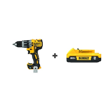 Dewalt 20V Hammer Drill, Battery Included, 1/2 in Chuck (DCD797B