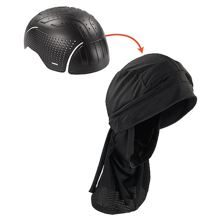 Ergodyne Bump Cap, Dreadlock Tube, Polyethylene, None Suspension, Fits Hat Size 7 3/8 to 8 1/2 8941L
