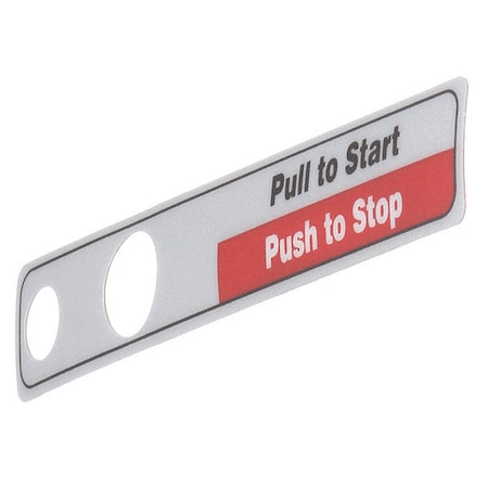 Hobart Label Start/Stop, Domestic 00-477735