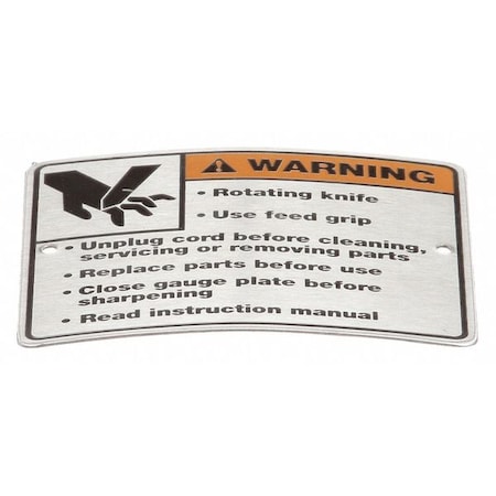 Hobart Label Warning 00-438131-054-2