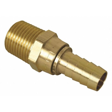 Apache HB Brass Fitting, 1/4" MPT Swivelx1/4" 44014506