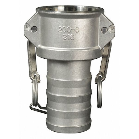 Apache Part C Female SS Cam/Groove, 2" 50400546