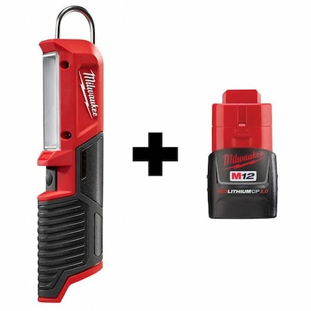 Milwaukee Tool M12 Stick Light, M12 CP2.0 Battery 2351-20, 48-11-2420