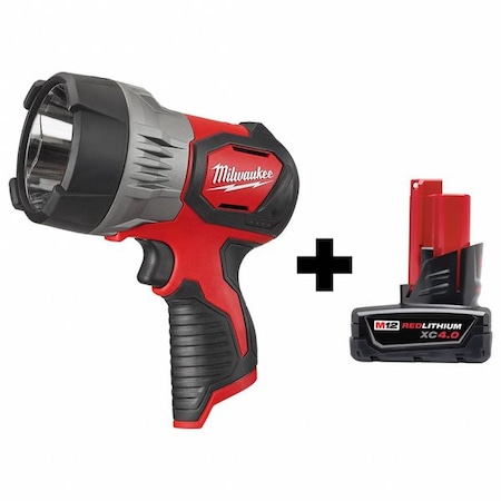 Milwaukee Tool M12 Spotlight, M12 XC4.0 Battery 2353-20, 48-11-2440