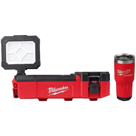 Milwaukee Tool Work Light and Tumbler 2356-20, 48-22-8393R