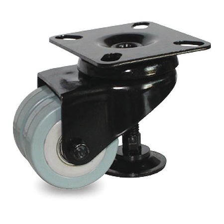 Pegasus Whl Cstr, Dual, Swivl Plat, TPR Rbr, 175 lb. P9S-RP020K-P-001