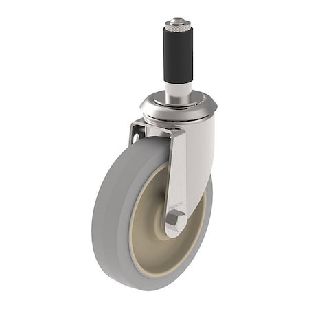 Pegasus Cstr, Swivl Stem, Gray Surelastic, 150 lb. P12S-PRP030B-SX1
