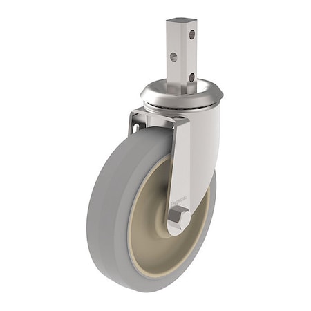 Pegasus Cstr, Swivl Stem, Gray Surelastic, 325 lb. P12S-PRP050B-Q