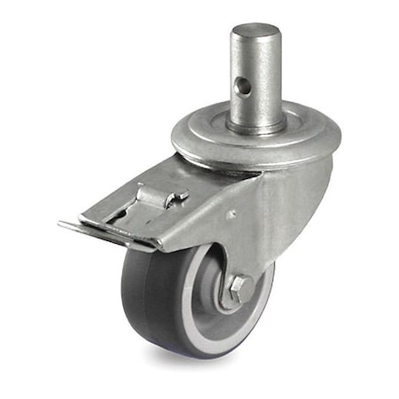 Pegasus Caster, Swivel Stem, Gray TPR, 440 lb., Tl P13S-RP033G-SR1-TB