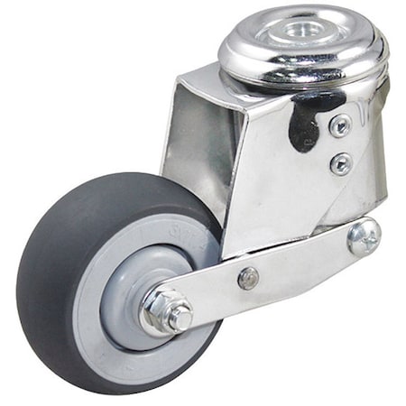 Zoro Select Bolt Hole Caster, 190 lb. Ld Rating, Gray P16S-RP040K-H