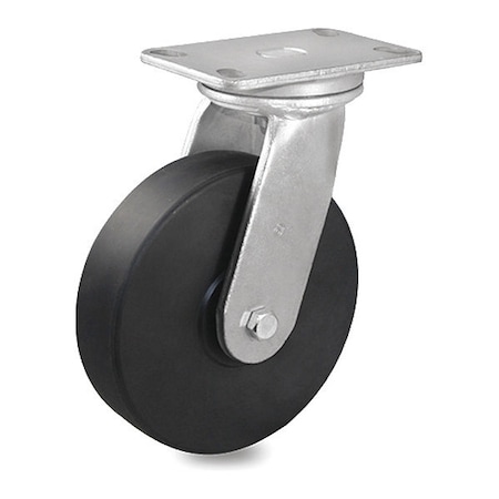 Pegasus Caster, Swivel Plate, White Nylon, 2200 lb. P23S-NM080K-16