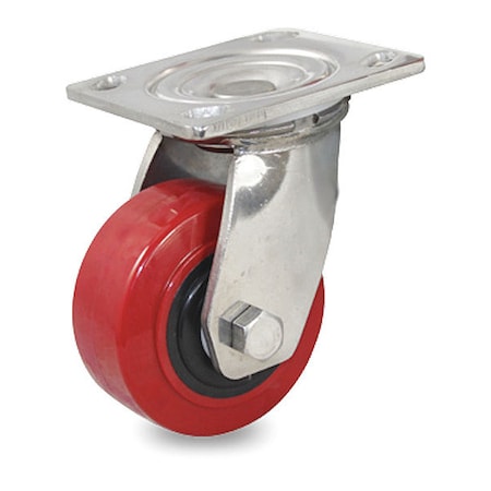 Pegasus Cstr, Stainls, Swvl Plate, Urethane, 660 lb. P21SX-URPB050K-14