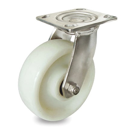 Pegasus Cstr, Stainles Swvl Plat, Wht Nyln, 375 lb. P21SX-N050K-14
