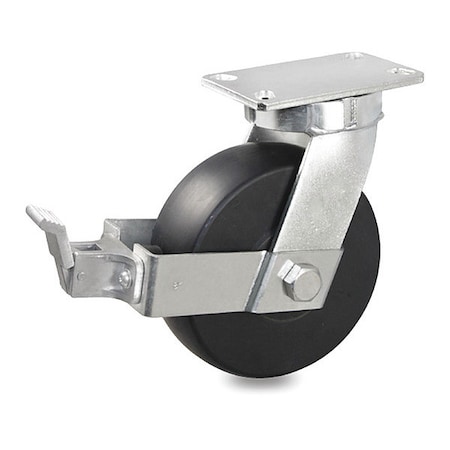 Pegasus Cstr, Kngpinls Swvl Plte, Nyln, 5500 lb., Bk P27S-NMB060K-16-WB