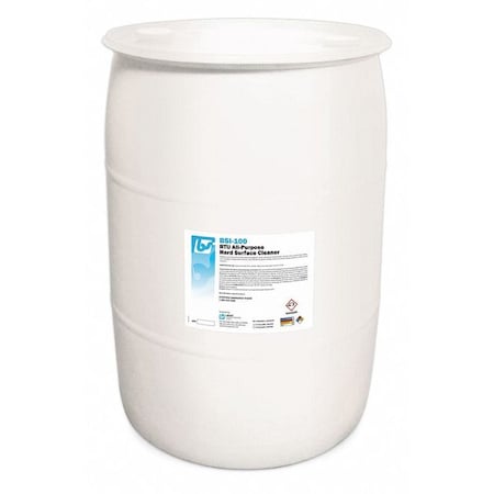 Best Sanitizers RTU All-Purpose Hard Surface Cleaner, 55 gal. Drum, Lemon BSI1003